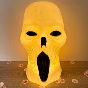 VNTG 1999 The Paper Magic Group Blinking Light Blow Mold Ghoul Ghost Head Rare